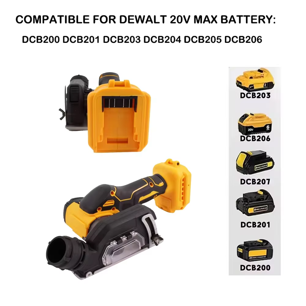 Mini meuleuse d'angle sans fil de 3 pouces, outil de coupure électrique avec scie circulaire, adapté à la broche de batterie Makita/Dewalt 20V