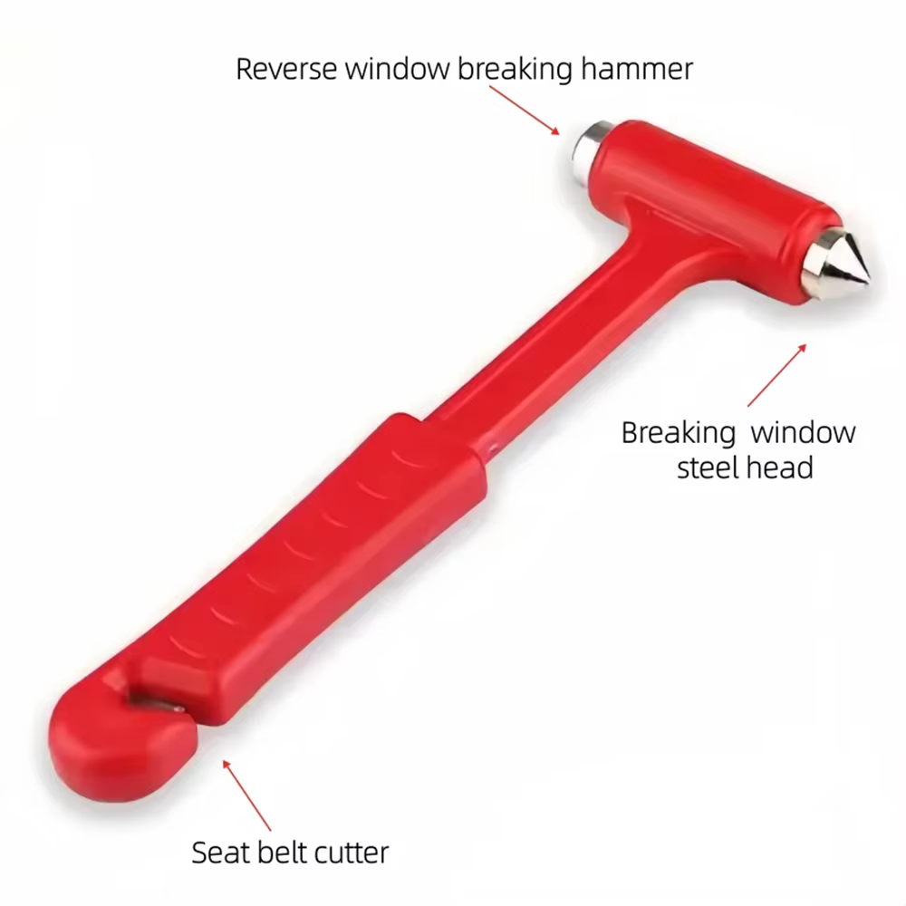 Mini marteau de sécurité portable, brise-vitre de voiture d'urgence, coupe-ceinture de sécurité, outils d'évasion multifonctionnels, accessoires de voiture