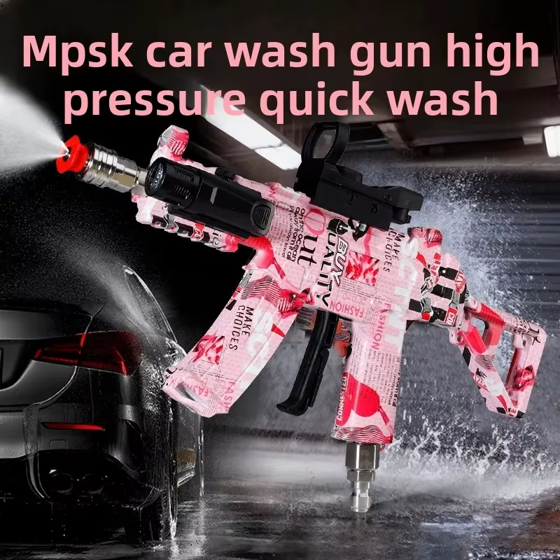 Pistolet à eau haute pression MP5K Mini, portable, pour lavage de voiture, arrosage de jardin, pulvérisation de plantes, nettoyage extérieur