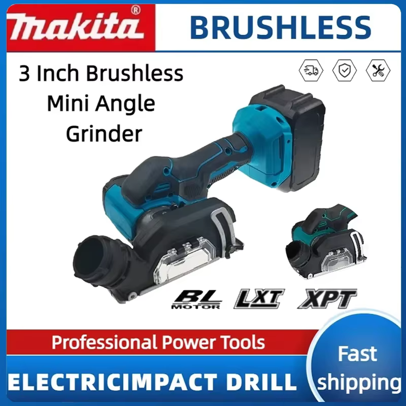 Makita – scie circulaire électrique portative sans fil, Rechargeable, 3 pouces, Mini outil de meuleuse électrique sans balais pour batterie 18V