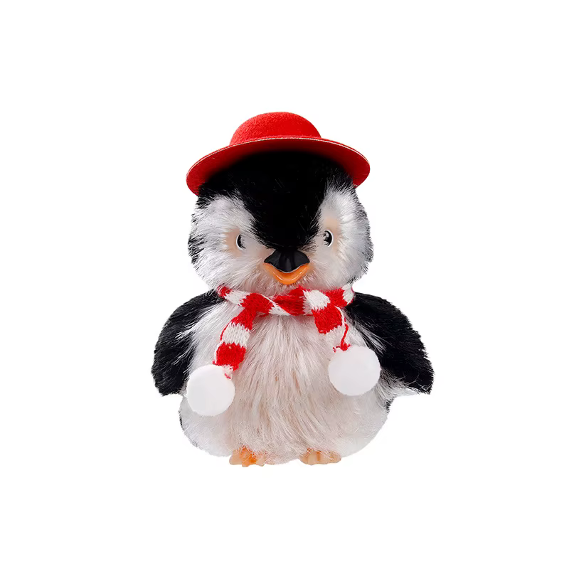 Mini Silicone Animal pingouin Reborn poupée Squishy réaliste mignon pingouin famille nouveau-né poupée drôle jouer maison jouet Collection cadeaux