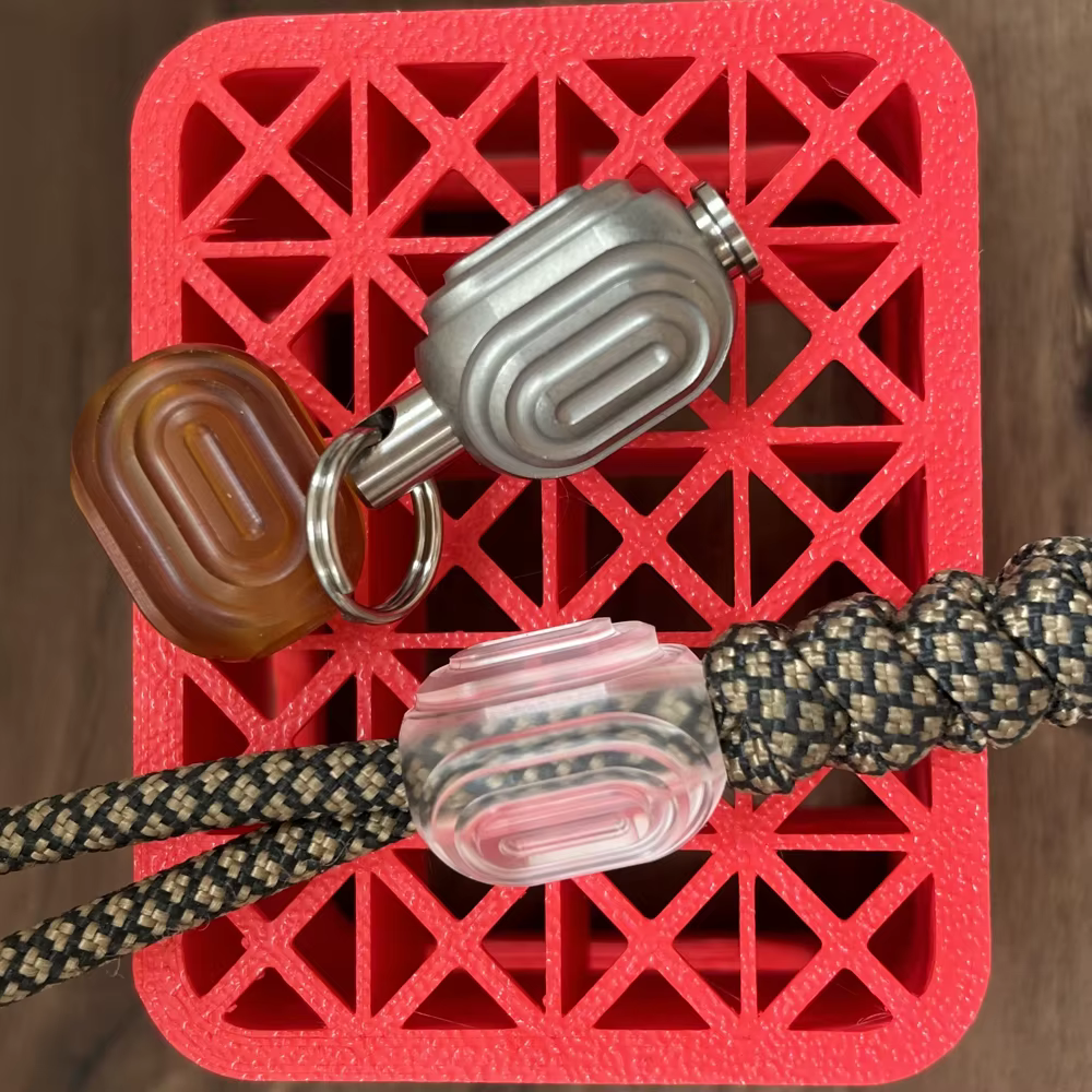 Perle en alliage de titane PC/PEI/bricolage, accessoire de perle paracorde, pendentif en corde de parapluie