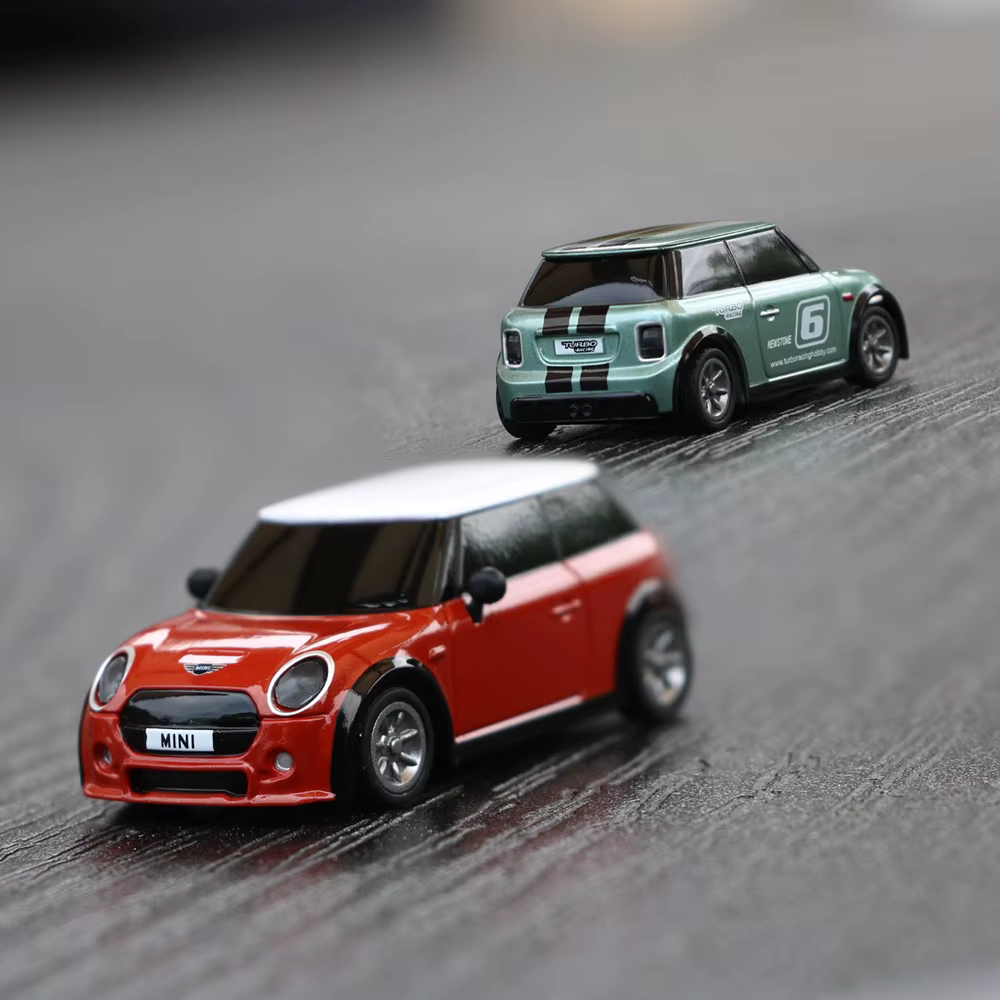 Voiture télécommandée Turbo Racing 1:76 RC colorée, mini, entièrement proportionnelle, avec télécommande électrique, kit RTR, jouets pour enfants et adultes