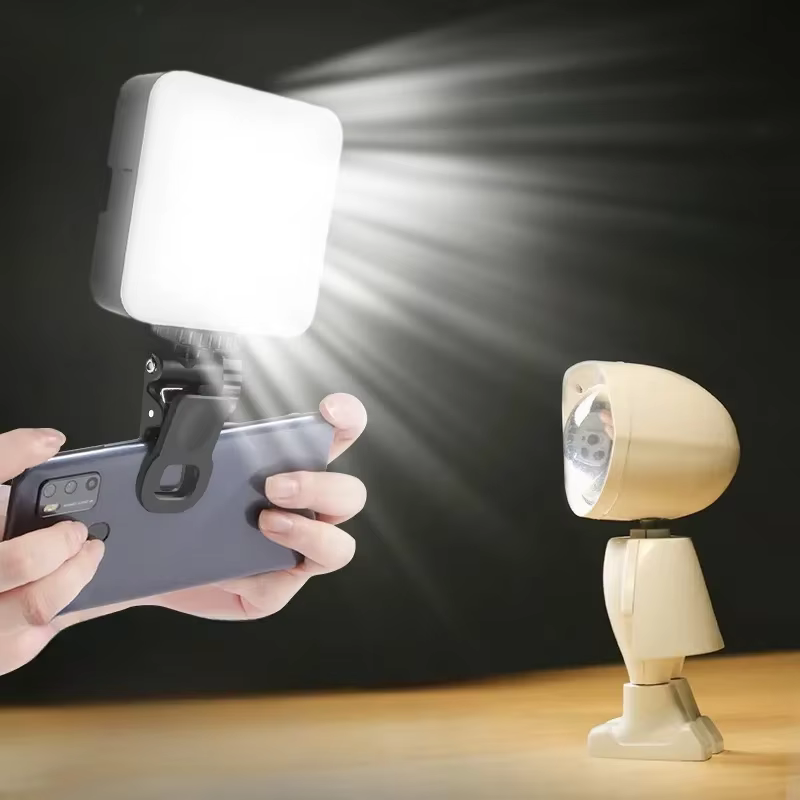 Mini lampe LED Portable pour Selfie, pour IPhone, Samsung, IPad, téléphone Portable, Clip pour ordinateur Portable, remplissage Flash, vidéo, Photo, lampe de photographie