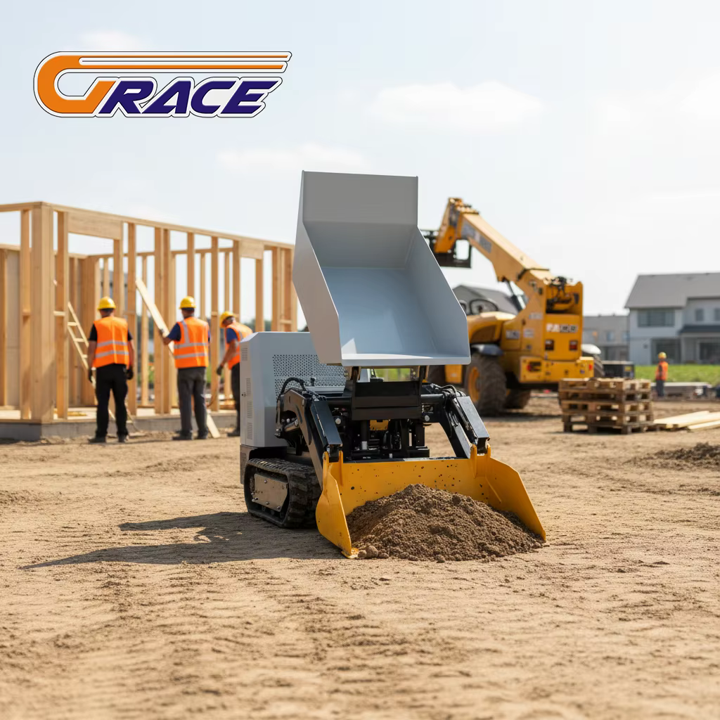 Mini Dumper sur chenilles personnalisé, 600kg, EURO 5 EPA, livraison rapide, haute qualité, fourniture d'usine, vente en gros