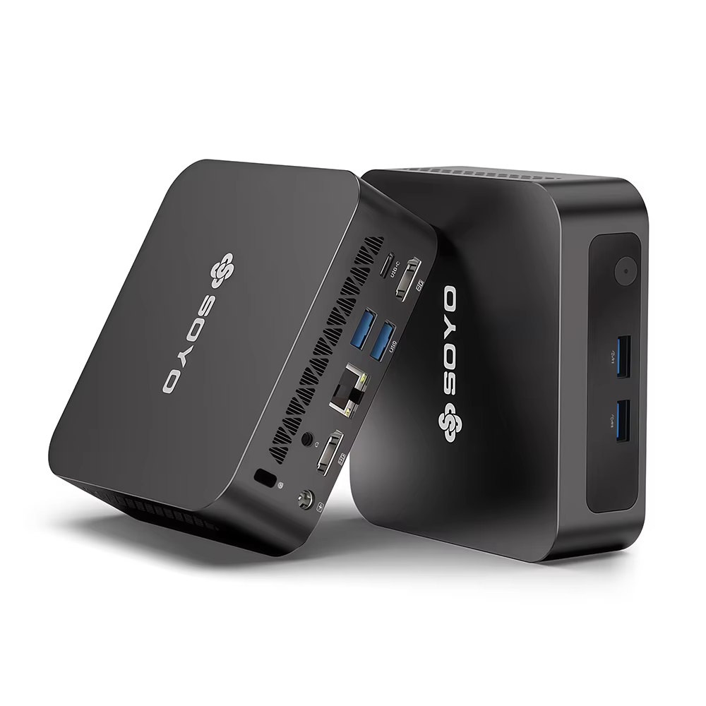 SOYO Mini PC Y5 Intel i3 4ème génération CPU 8 Go de RAM 128 Go de ROM Windows 10 WiFi BT4.2 Ordinateur de bureau