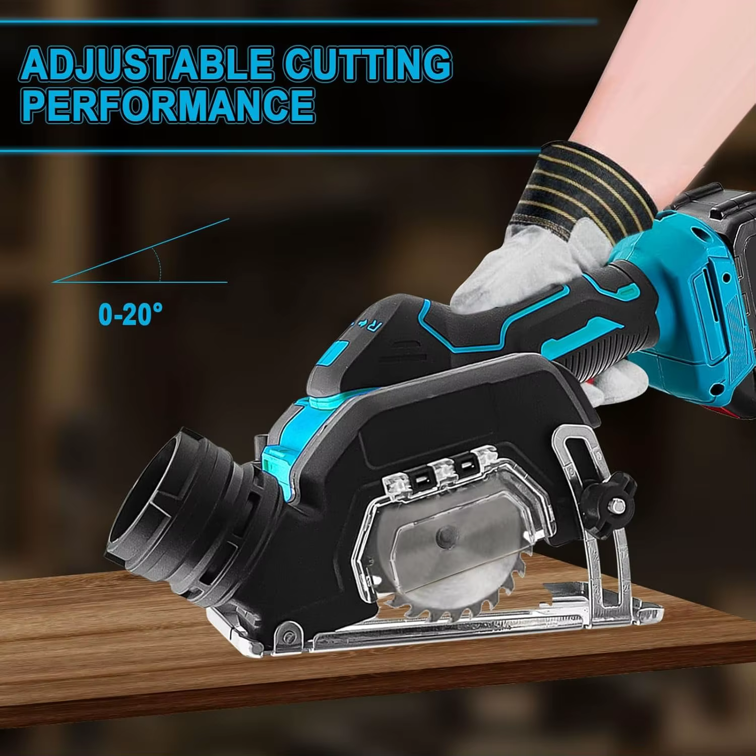 Makita – Mini meuleuse d'angle sans fil, outil de coupe électrique, scie circulaire de 3 pouces, outils électriques pour batterie 18V