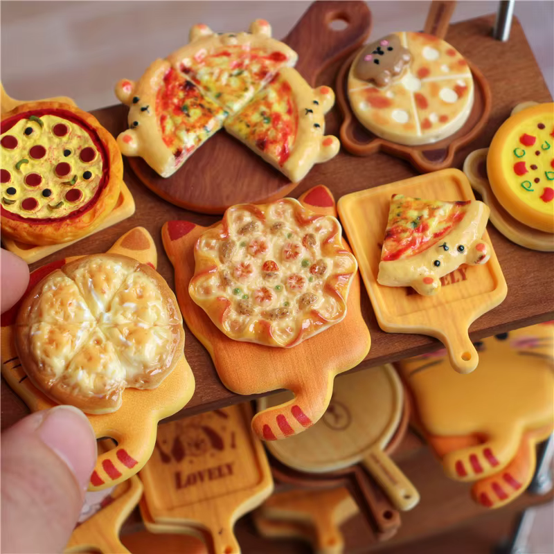 Plateau à Pizza Miniature pour maison de poupée, échelle 1/6, jeu de simulation de nourriture pour poupée Blyth BJD, accessoires, jouet