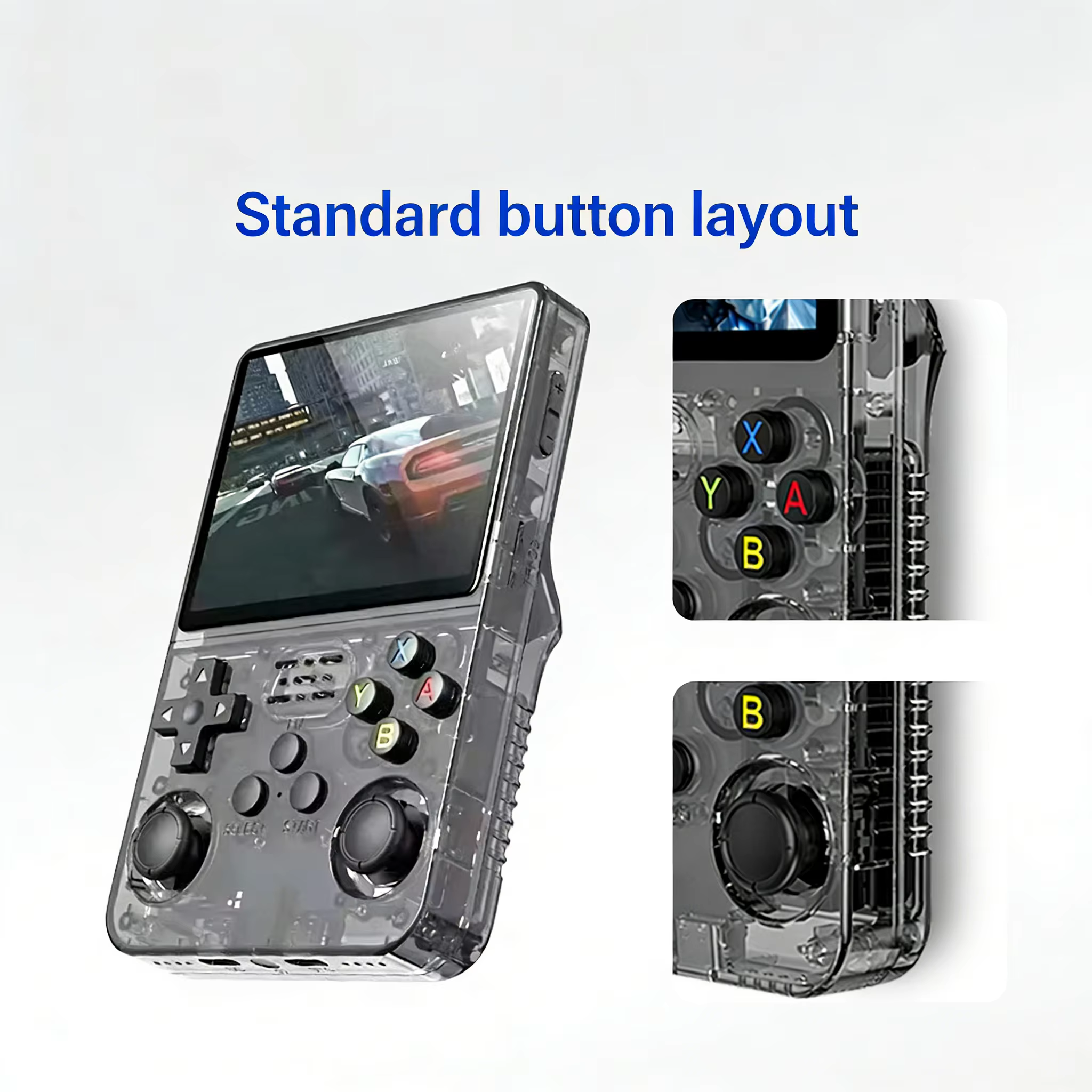 Console de jeu rétro portable R36S Mini, écran IPS 3,5 pouces, stockage 128 Go, lecteur multimédia vidéo de poche pour jeux décontractés