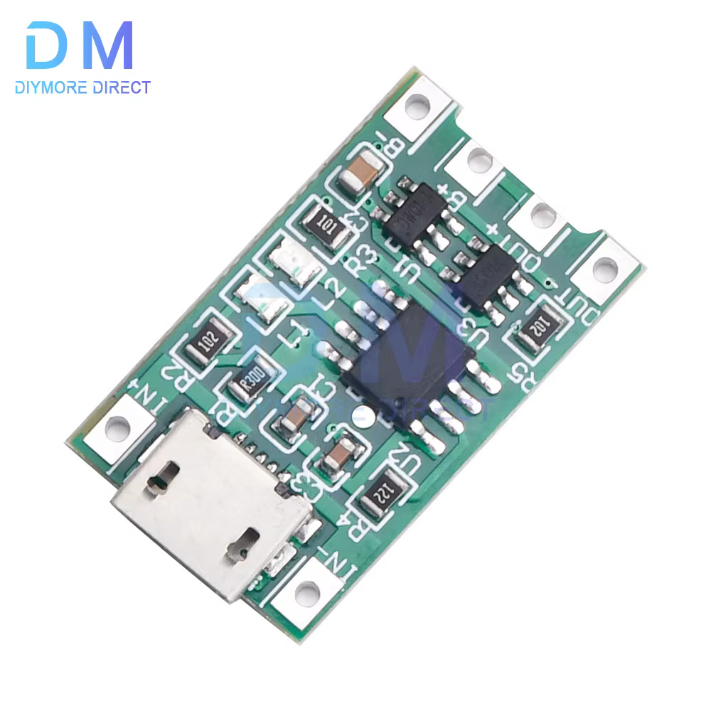 Module de chargeur de la carte de chargement de la batterie au lithium, 5V 3A Mini TYPE-C micro USB 18650 avec protection double