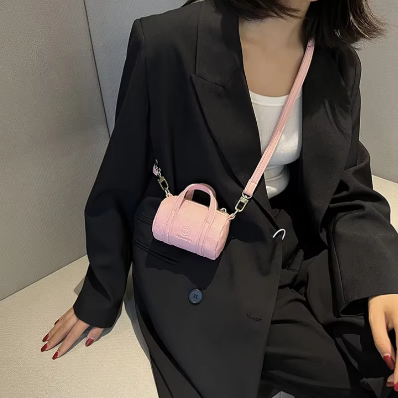 Mini sacs en cuir PU souple pour femmes, sacs à bandoulière, organisateur de rouge à lèvres, écouteurs, clé, pièce de monnaie, pochette de rangement d'argent