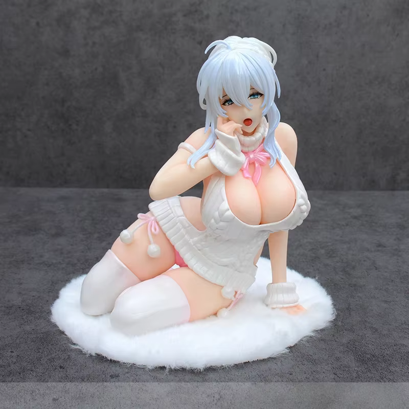 Figurine de fille anime Mengdi Yukino Shinfuyu, assise à genoux, modèle de collection en PVC, en boîte, décoration de bureau pour collectionneurs adultes
