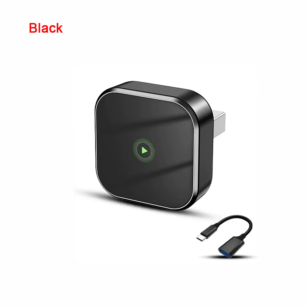 Mini adaptateur 2 en 1 Ai Box filaire vers sans fil CarPlay & Android Auto, WiFi 5 GHz, clé USB, Plug & Play pour voiture avec CarPlay filaire