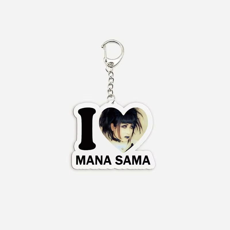 Acrylique Mana Sama porte-clés pour accessoires sac Malice Mizer porte-clés porte-clés pendentif porte-clés chaînes Fans cadeaux