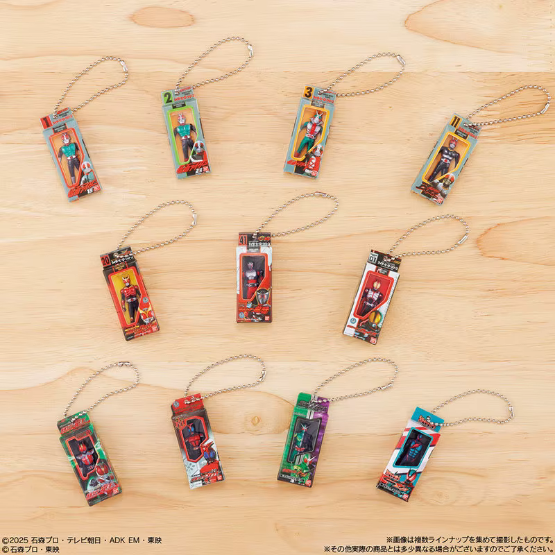 Bandai Kamen Rider – Mini figurine porte-clés Kuuga Ryuki Kabuto, boîte noire, Gashapon, mini-jouet de collection, pendentif pour les fans d'anime