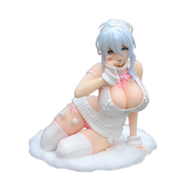 Figurine de fille anime Mengdi Yukino Shinfuyu, assise à genoux, modèle de collection en PVC, en boîte, décoration de bureau pour collectionneurs adultes
