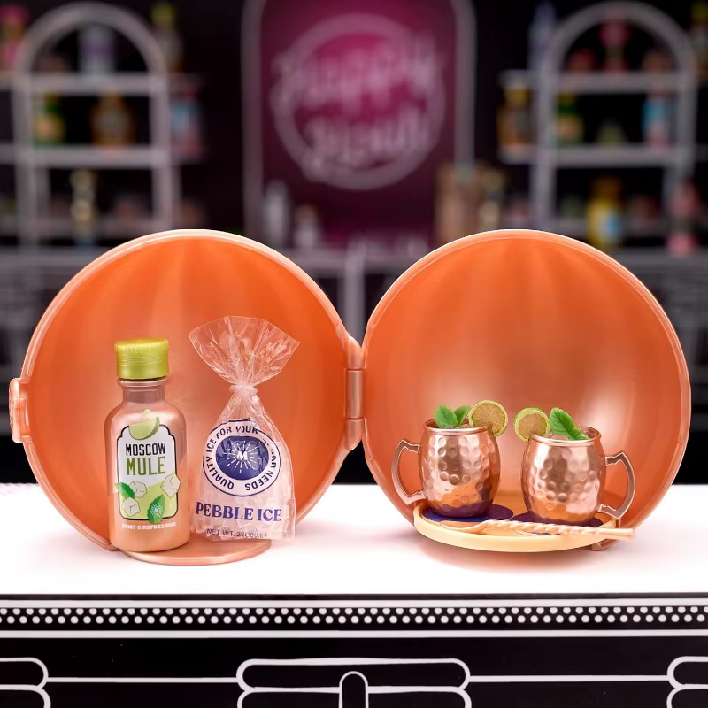 Nouvelle Surprise : Mini Happy Hour - Mini Figurines de Collection - Mini Versus DIY - Répliques de Cocktails en Résine - Ensemble de Jouets - Cadeaux