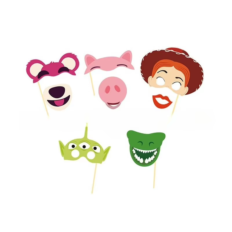 25 accessoires de photomaton Toy Story, accessoires de photomaton de dessin animé Woody pour les décorations de fête d'anniversaire des enfants