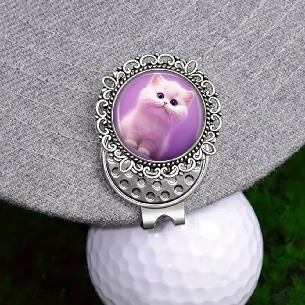 Marqueur de golf avec clip pour chapeau, accessoire de golf au design amusant pour les golfeurs, idéal pour le parcours