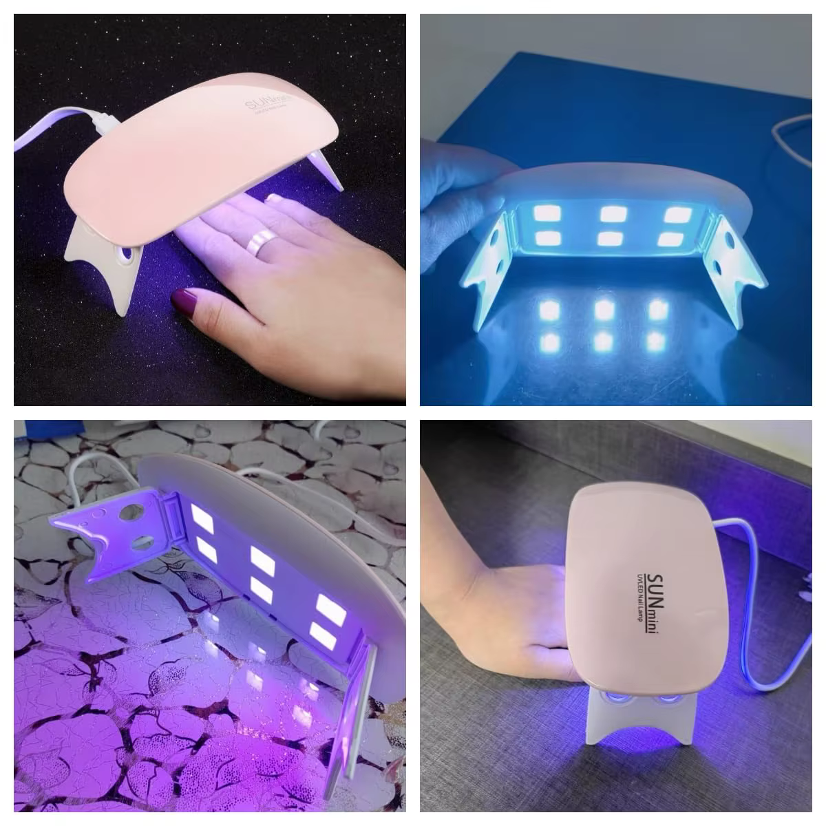 LINMANDA Mini lumière LED lampe de guérison Flash à durcissement rapide Interface USB conception pliante manucure personnelle utilisation de voyage à domicile lumière UV