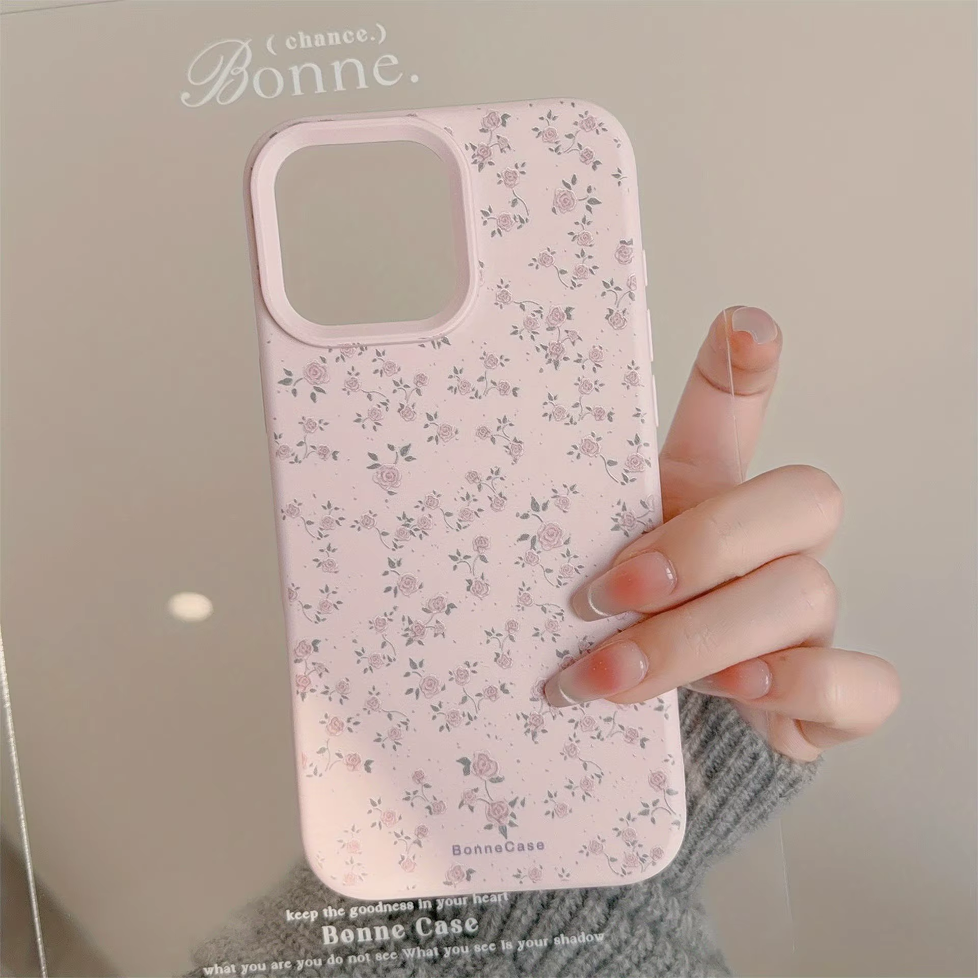 Coque de téléphone Rose Fleurie Fraîche en TPU, Housse de Protection Souple pour iPhone 17 11 12 13 14 15 16 Pro Max 16 Plus 17 Air Candy Fundas
