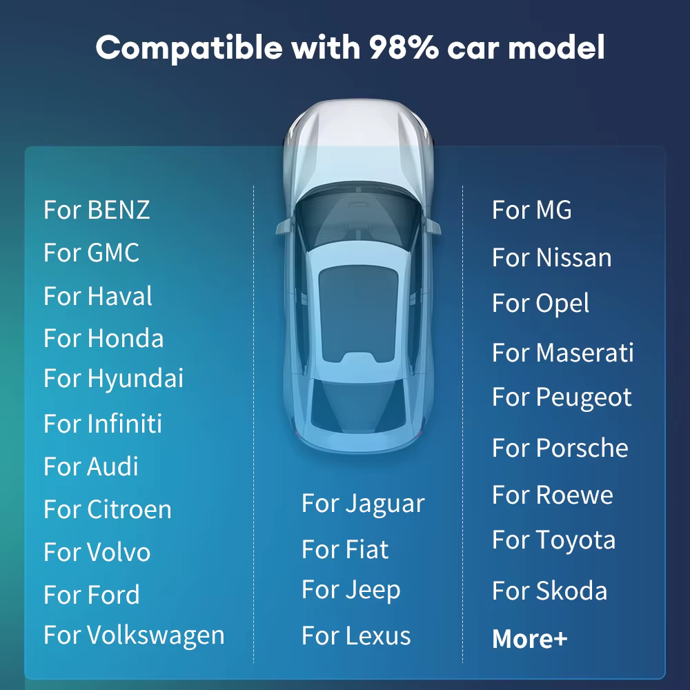 Mini Carplay et boîte automatique Dongle filaire à sans fil, Audi, Toyota, Mazda, Nissan, Chevrolet, Suzuki, Subaru, Kia, Ford, Opel, Skoda, Hyundai