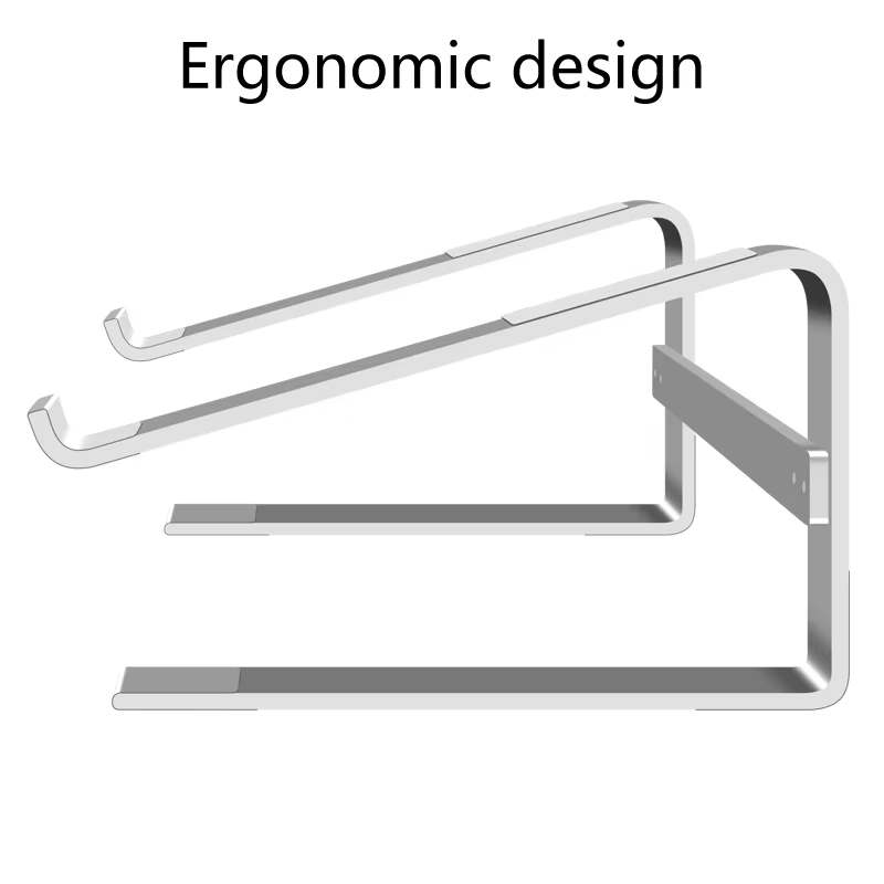 Support en aluminium pour ordinateur portable, poignées ergonomiques, support suréWeramovible pour ordinateur portable, accessoire pour Macbook Air, Mac PlePro, Dell, HP, Lenovo