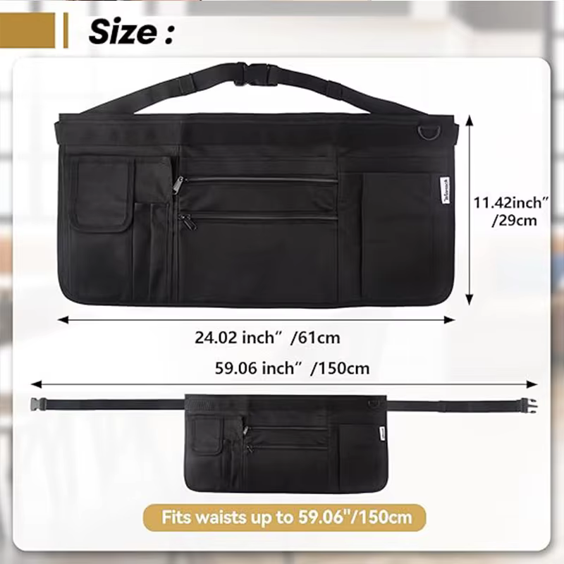 Tablier de taille Portable, outil utilitaire, ceinture, pochette d'argent, tablier de serveur polyvalent, artisan, accessoire de serveur de charpentier en plein air
