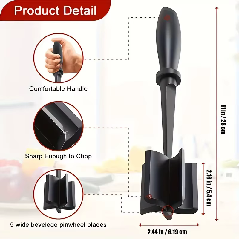 Hachoir à viande portatif multifonctionnel, mélangeur sans effort, hachage du riz et de la viande, Gadget de cuisine