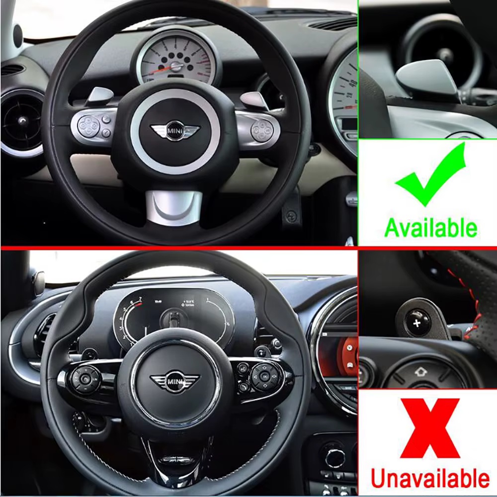 Palette de changement de vitesse en aluminium, extension de volant, pour MINI MK2 Roadster Coupe Paceman Cooper S JCW R55 R56 R57 R58 R59 R60 R61 LCI