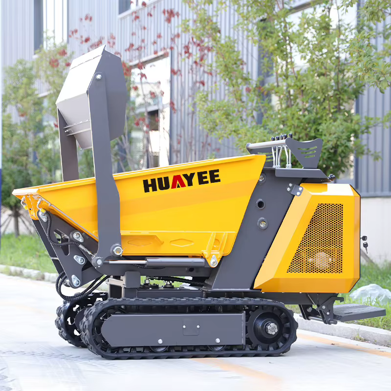 Mini-dumper sur chenilles personnalisable, camion benne agricole, 800 kg, livraison rapide, mini-dumper automatique.
