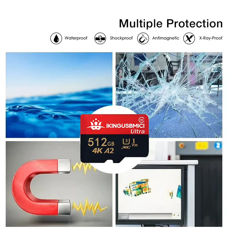 Carte Micro SD Originale Haute Qualité U3 Ultra Rapide pour Smartphone – Capacités 32/64/128/256/512 Go – Mini, Durable et Fiable
