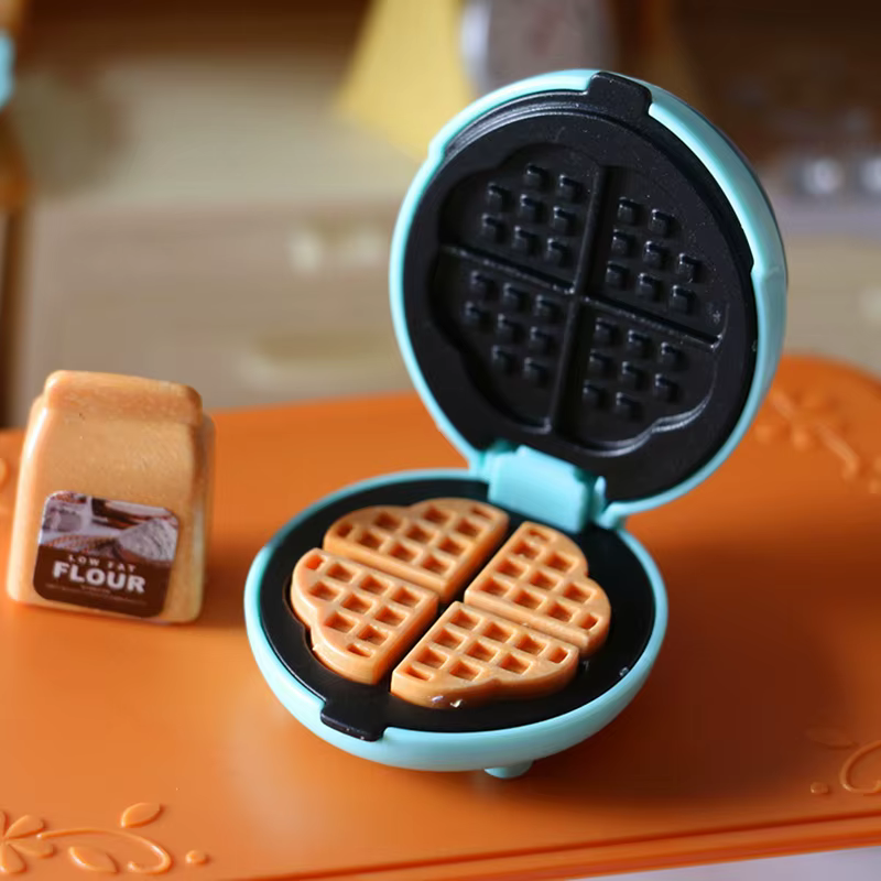 (.) Four électrique miniature pour maison de poupée, Mini machine à pain, modèle de meubles de cuisine, accessoires pour décoration de maison de poupée, jouets, 1 ensemble