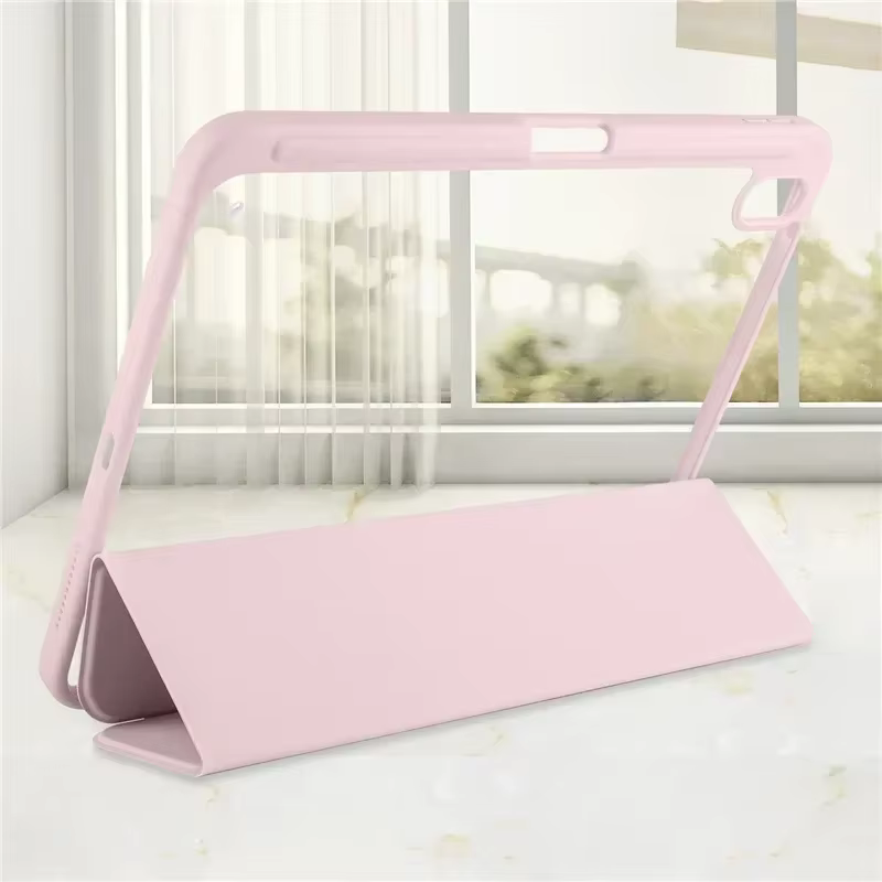 Étui pour iPad 10e génération avec support pour stylet, coque rigide transparente en acrylique à trois volets pour iPad 10.2, 9.7, Air 11, 5, 4, iPad 11, A16, 10, 9
