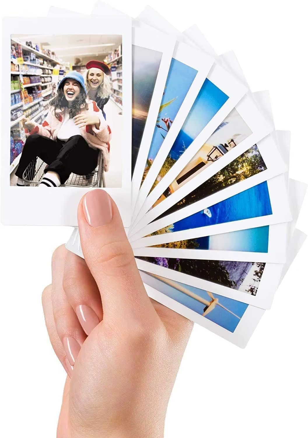 En stock : Film Fujifilm Instax Mini avec bord blanc, 50/60 feuilles, compatible avec les appareils photo instantanés Instax Mini 12, 11, 9, 8, 7s, 70, 90, EVO, LINk, LiPlay