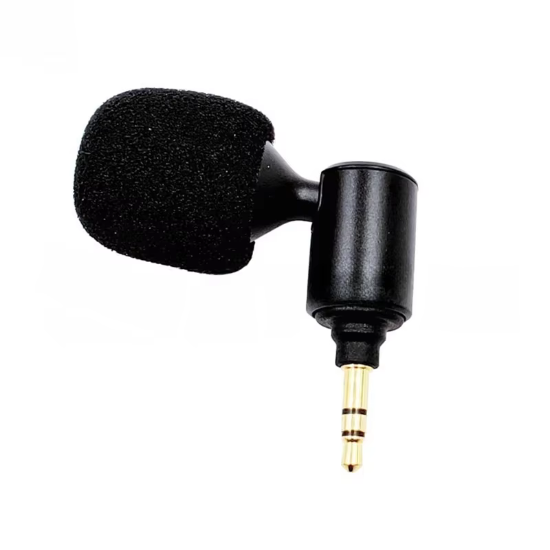 Mini Microphone Jack 3.5mm, Compact, léger, Portable, haute sensibilité, pour carte son, téléphone, caméra, tablette, réduction du bruit