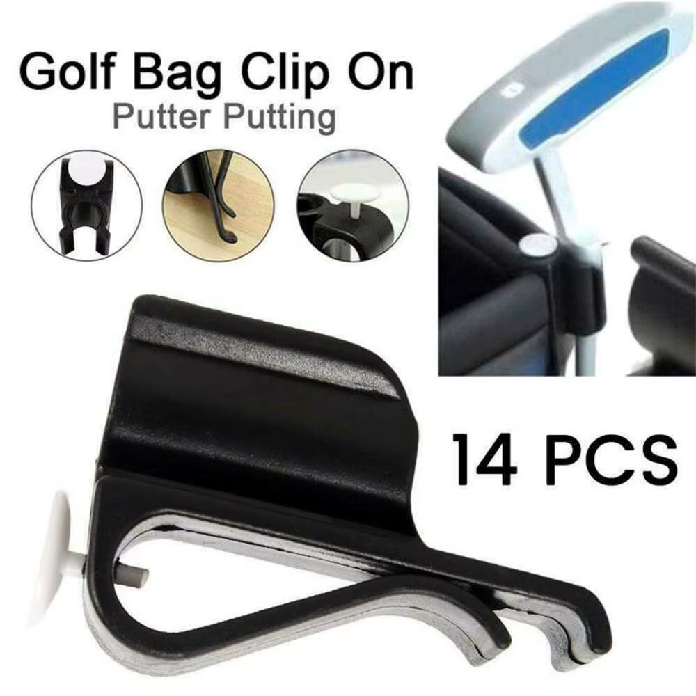 Lot de 14 accessoires de golf, articles de sport, organisateur de putters, support de putter, clip pour sac de golf, clip pour clubs de golf
