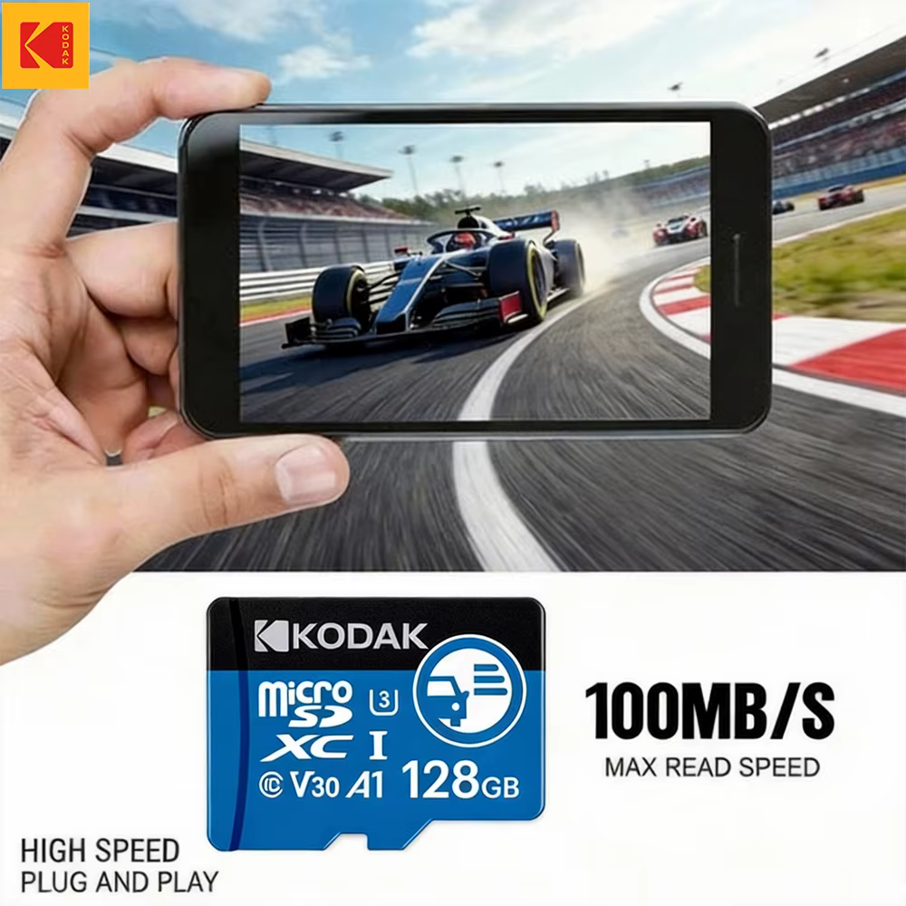 Carte Micro SD Kodak Ultra Mini Dash cam 256 Go 128 Go Carte mémoire SD TF Carte mémoire flash Cartes mémoire 64 Go 32 Go pour voitures Téléphone