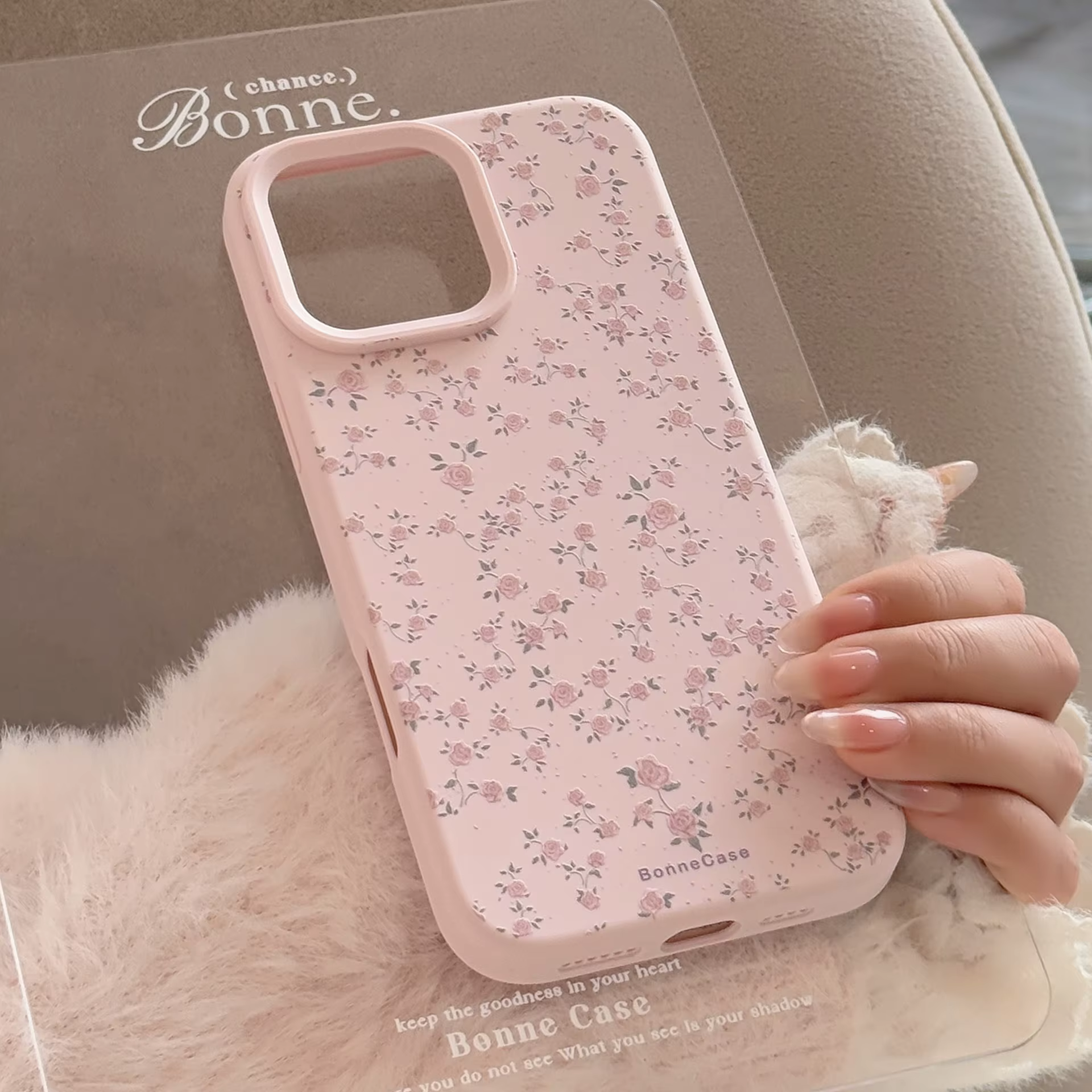 Coque de téléphone Rose Fleurie Fraîche en TPU, Housse de Protection Souple pour iPhone 17 11 12 13 14 15 16 Pro Max 16 Plus 17 Air Candy Fundas