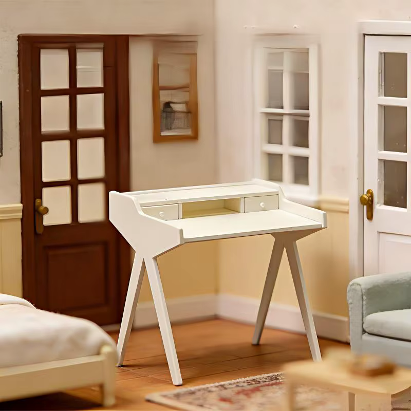 12 Mini Tables de Maquillage Miniatures en Bois pour Maison de Poupée, Modèle de Meuble pour Chambre d'Enfant, Décoration de Jeu