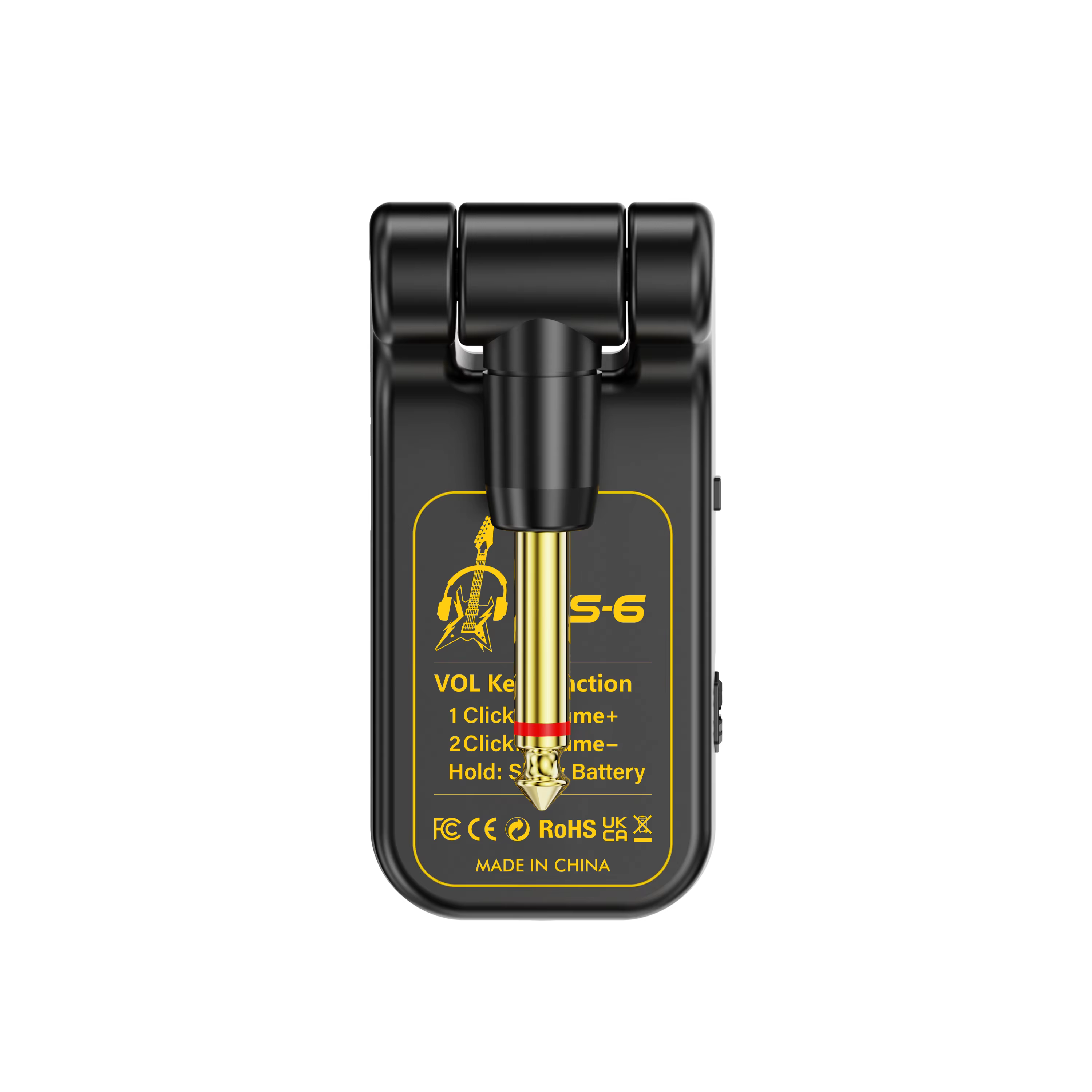 Mini amplificateur de guitare, portable, tête audio rotative, batterie rechargeable pour la pratique de la guitare