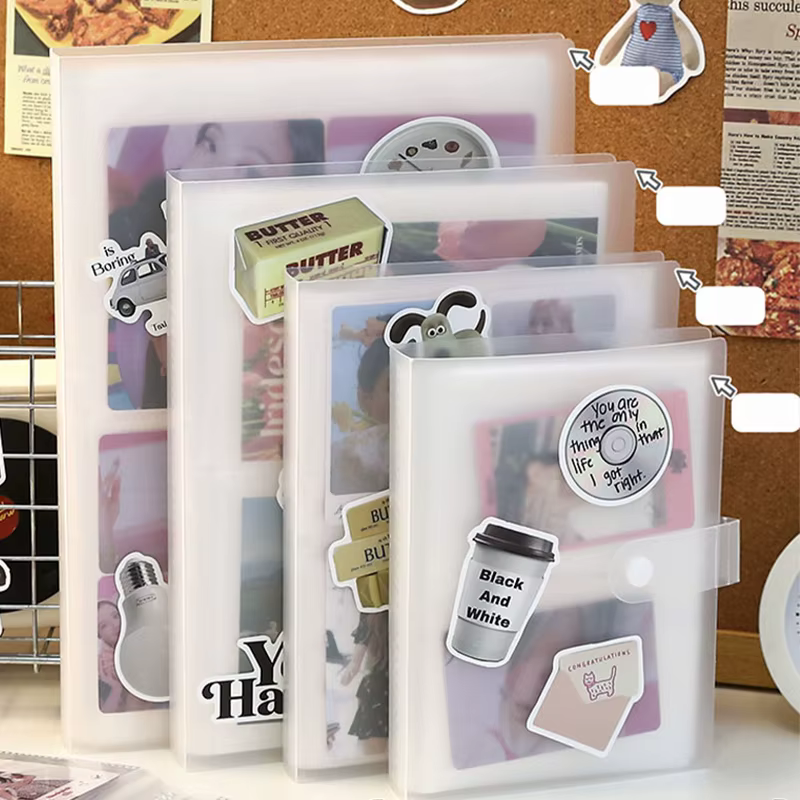 Album photo miniature 2Style de 3 pouces pour Polaroid, cartes postales, autocollants et broussailles de billets - Classeur transparent pour photocartes