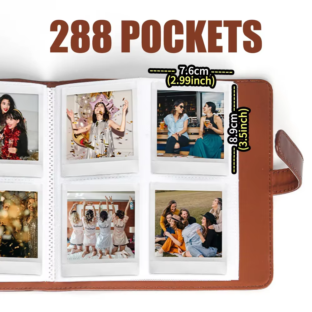 1 pc, 288 poches Album Photo pour Instax Square SQ1/SQ6/SQ10/SQ20/SQ40 appareil Photo Kodak Mini 3 carré, Mini Shot 3 carré