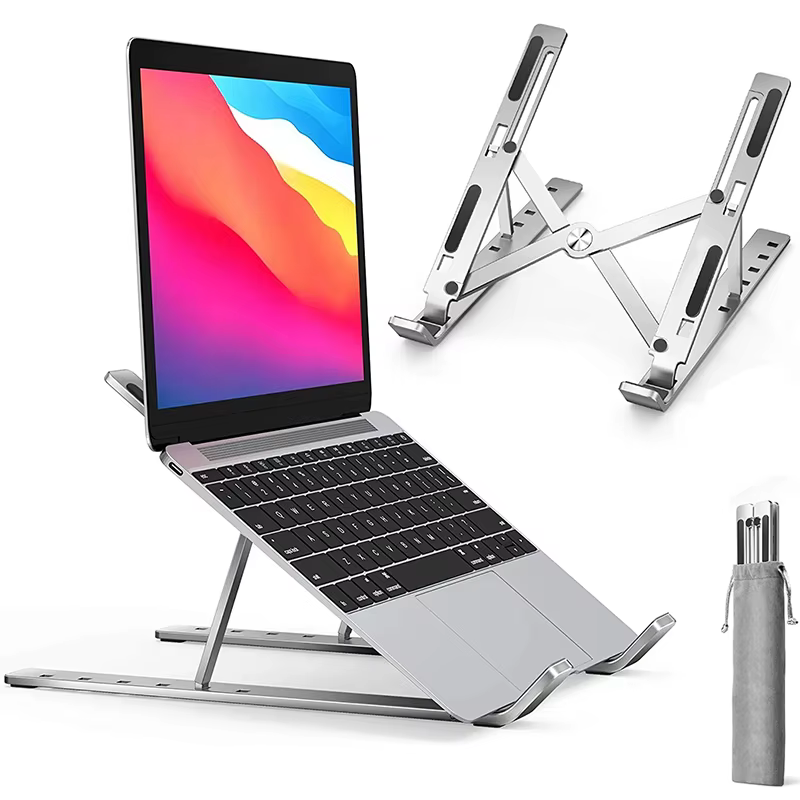 Support d'ordinateur Portable en alliage d'aluminium, réglable et pliable, pour ordinateur Portable, support de levage et de refroidissement, antidérapant