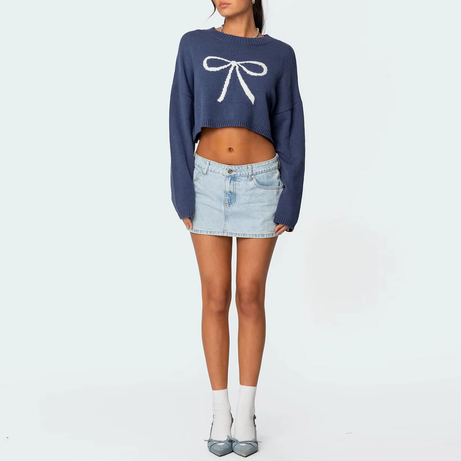 Mini-jupe en jean pour femme, taille basse, coupe trapèze, avec poches, tendance été automne, décontractée, style Y2K vintage