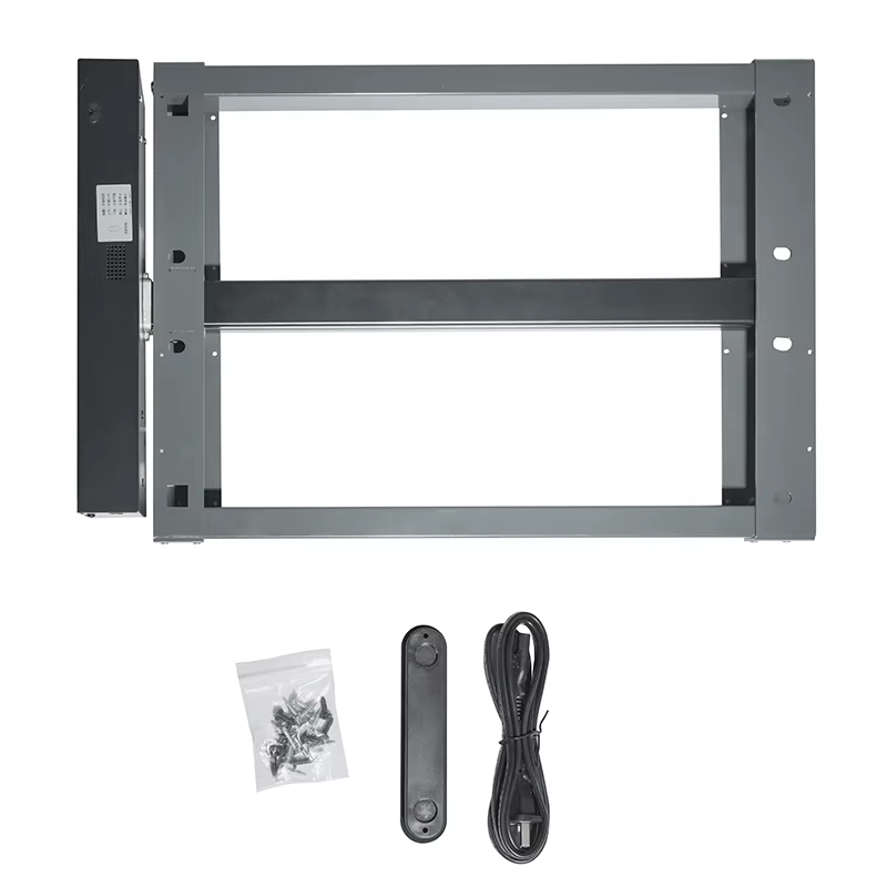 Plate-forme de levage verticale électrique de cuisine intelligente, matériel suspendu, panier d'armoire, commande vocale, matériel de panier d'assaisonnement tactile