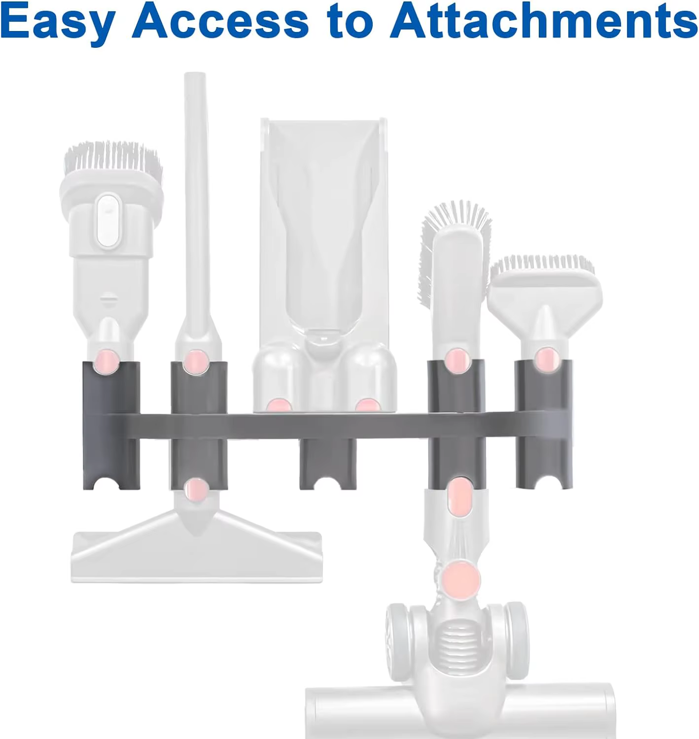 Station d'accueil, support d'accessoires, organisateur d'accessoires Compatible avec l'aspirateur balai sans fil Dyson V7 V8 V10 V11 Gen5