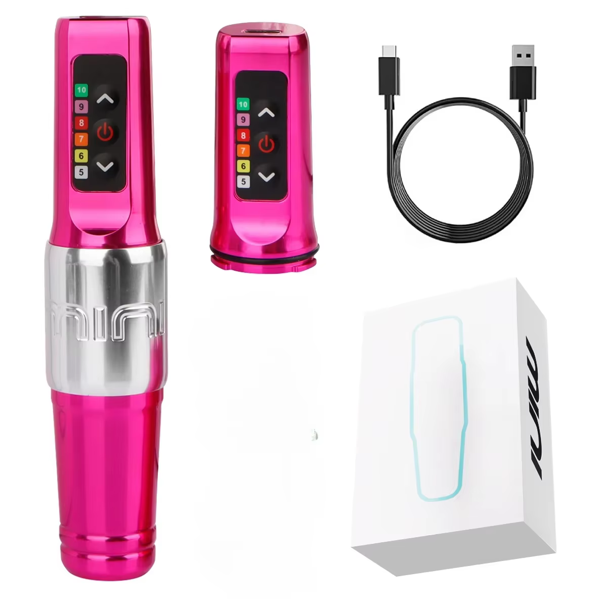 Mini machine à tatouer sans fil, stylo, course de 3,0 mm, avec 2 batteries, moteur sans noyau personnalisé de qualité supérieure, 10000 tr/min, maquillage permanent SMP