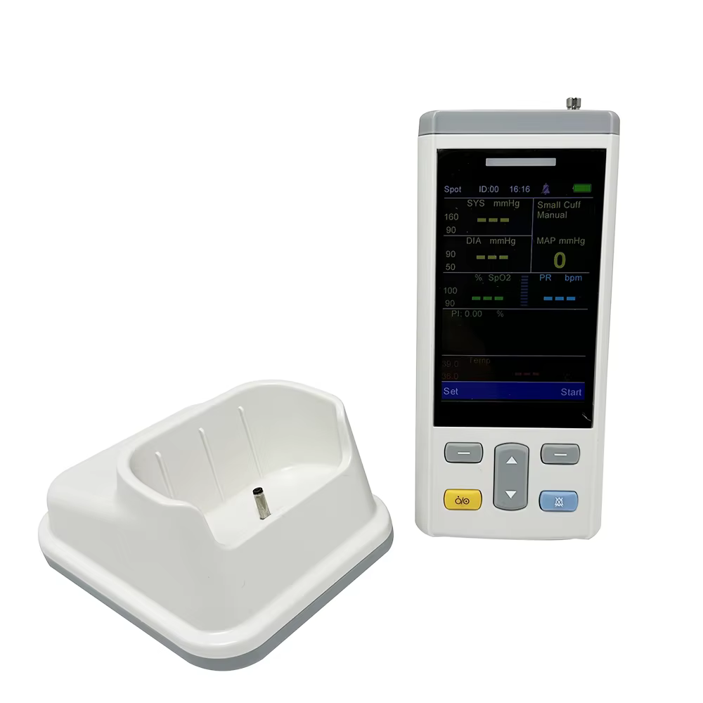Mini moniteur de détermination d'oxygène sanguin pour animaux de compagnie, tension artérielle, température Linge, moniteur mobile aste intégré, vétérinaire, M3T