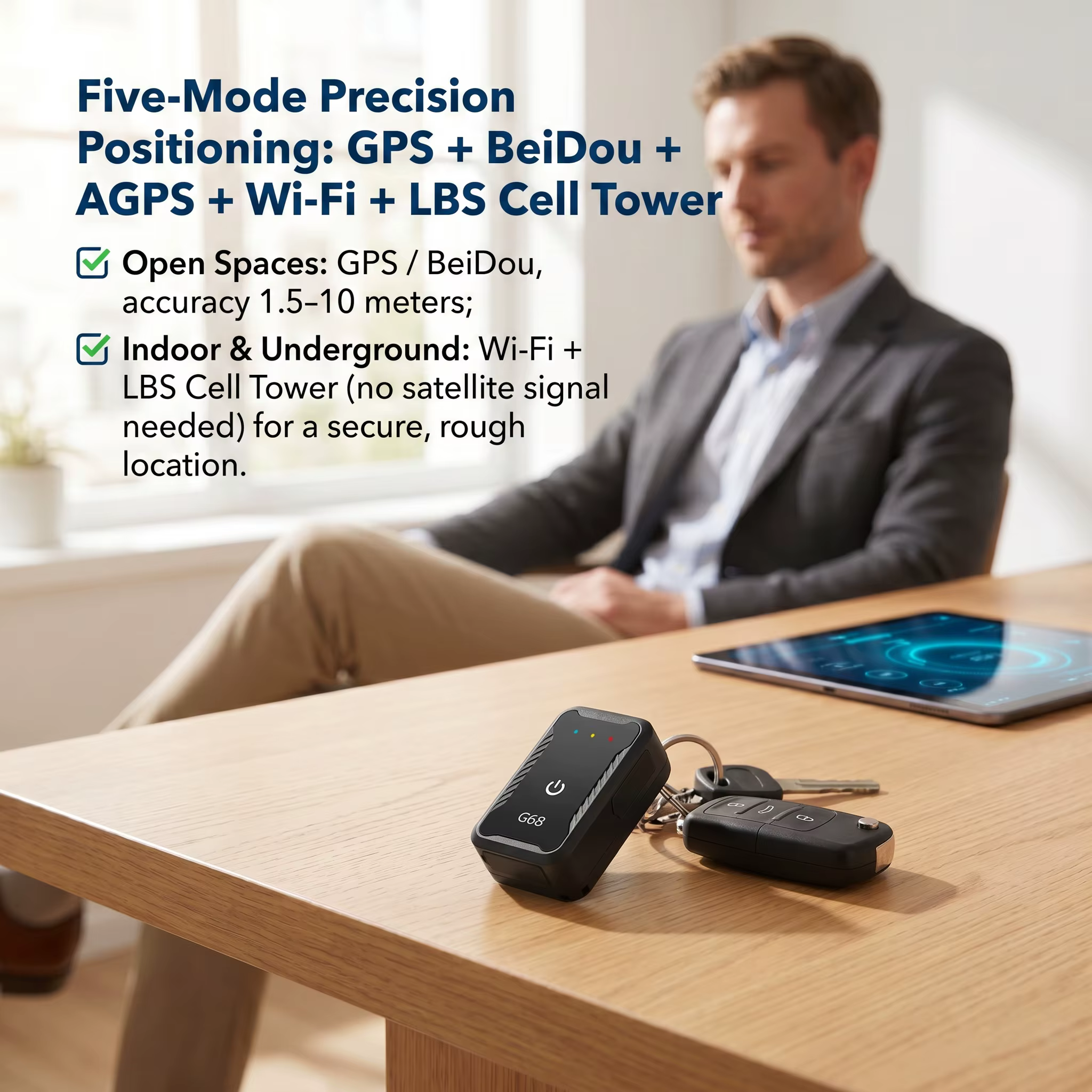 Mini traceur GPS 4G en temps réel avec alarme de géolocalisation, historique d'itinéraire pour animaux de compagnie, personnes âgées, enfants - Positionneur de voiture antivol